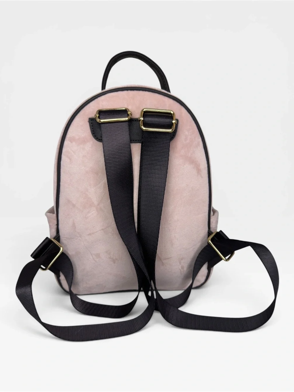 NEW Juicy Couture Heritage Velour Dusty Pink Velvet Mini Backpack Y2K